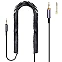 FAAEAL ATH-M50xBT Coiled Audio Cable Compatible with Audio Technica SR50BT ANC9 Sony WH-1000XM5 XM4 WH-XB910N MDR-1000X Headphones 3.5mm(1/8")…
