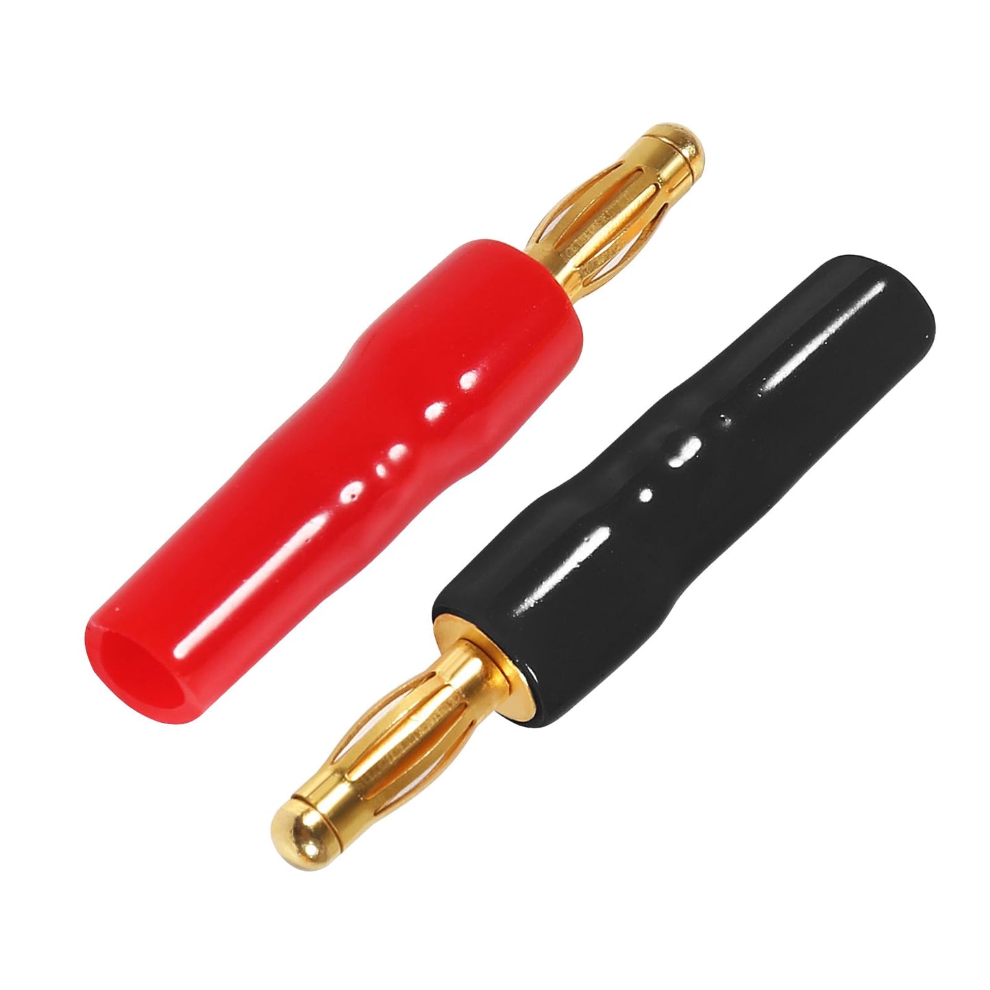 Diitao 10PCS Speaker Connector Banana Plugs 4mm Speaker Cable Connectors for Audio Video (5 Red +5 Black)