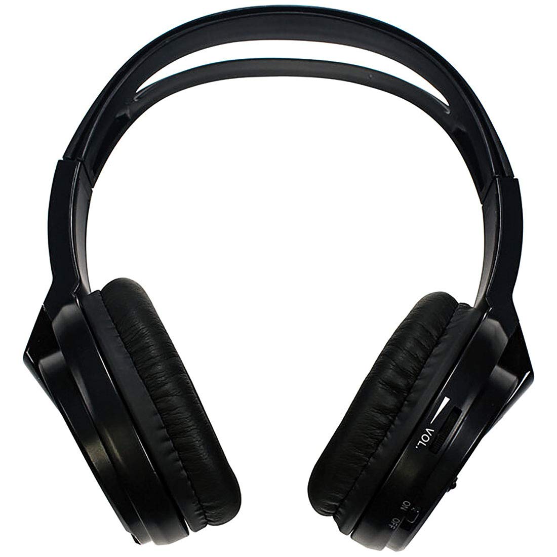 Audiovox HP1 Wireless Headphones Single Channel Ir Faux Leather Ear Piece 2-aaa Included