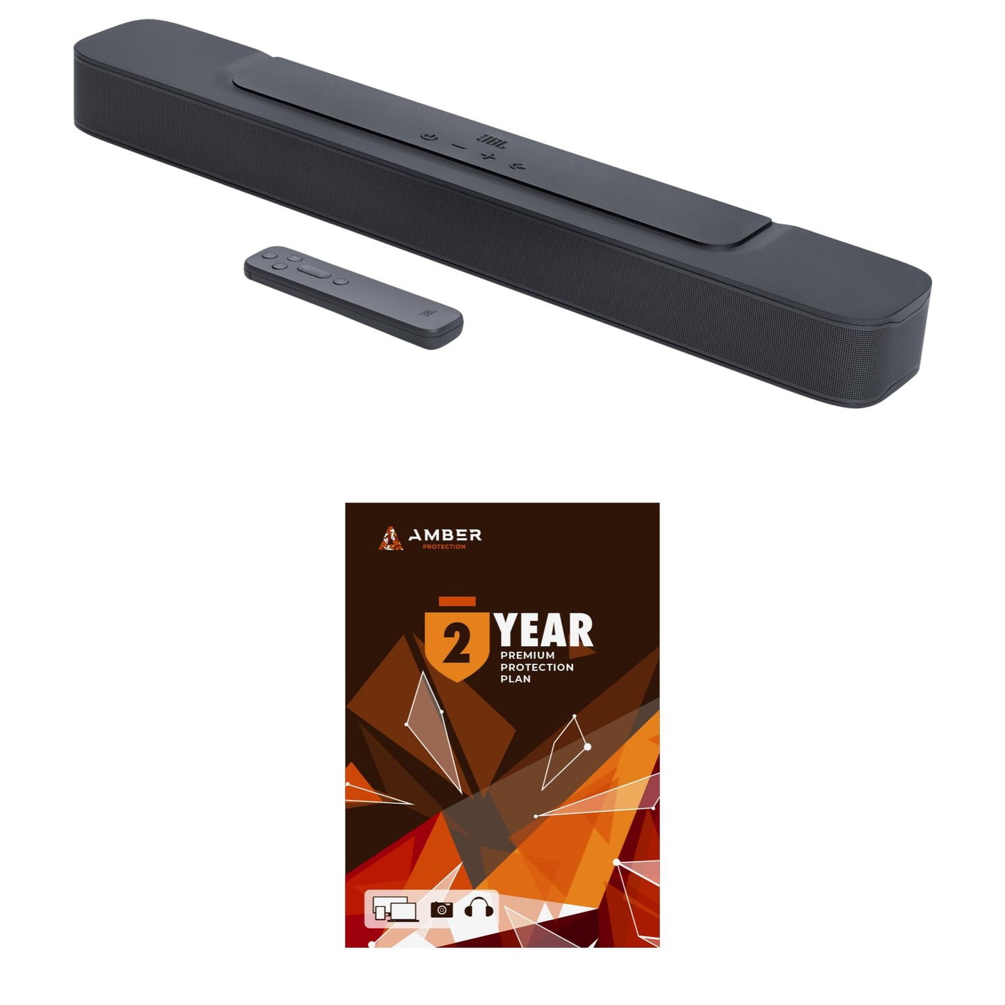 JBL BAR-2-0-ALL-IN-ONE-MK2 Compact 2ch Soundbar with Dolby Digital and 2 Year Amber Protection Plan (2022)