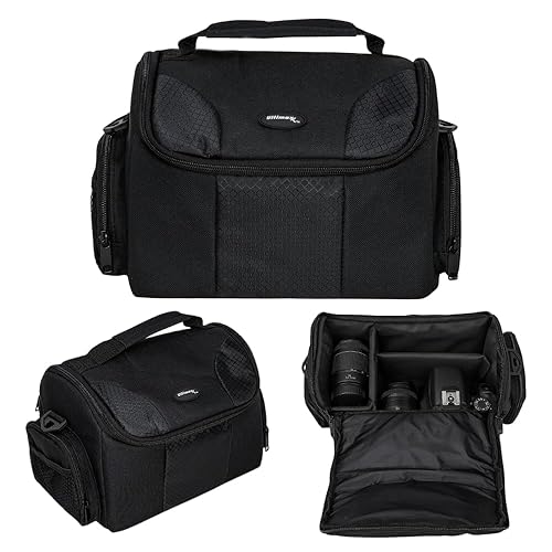Ultimaxx Large SLR/DSLR Camera Deluxe Padded Gadget Bag/Carrying Case with Shoulder Strap for Sony,Nikon, Canon, Olympus, Pentax, Panasonic, Samsung