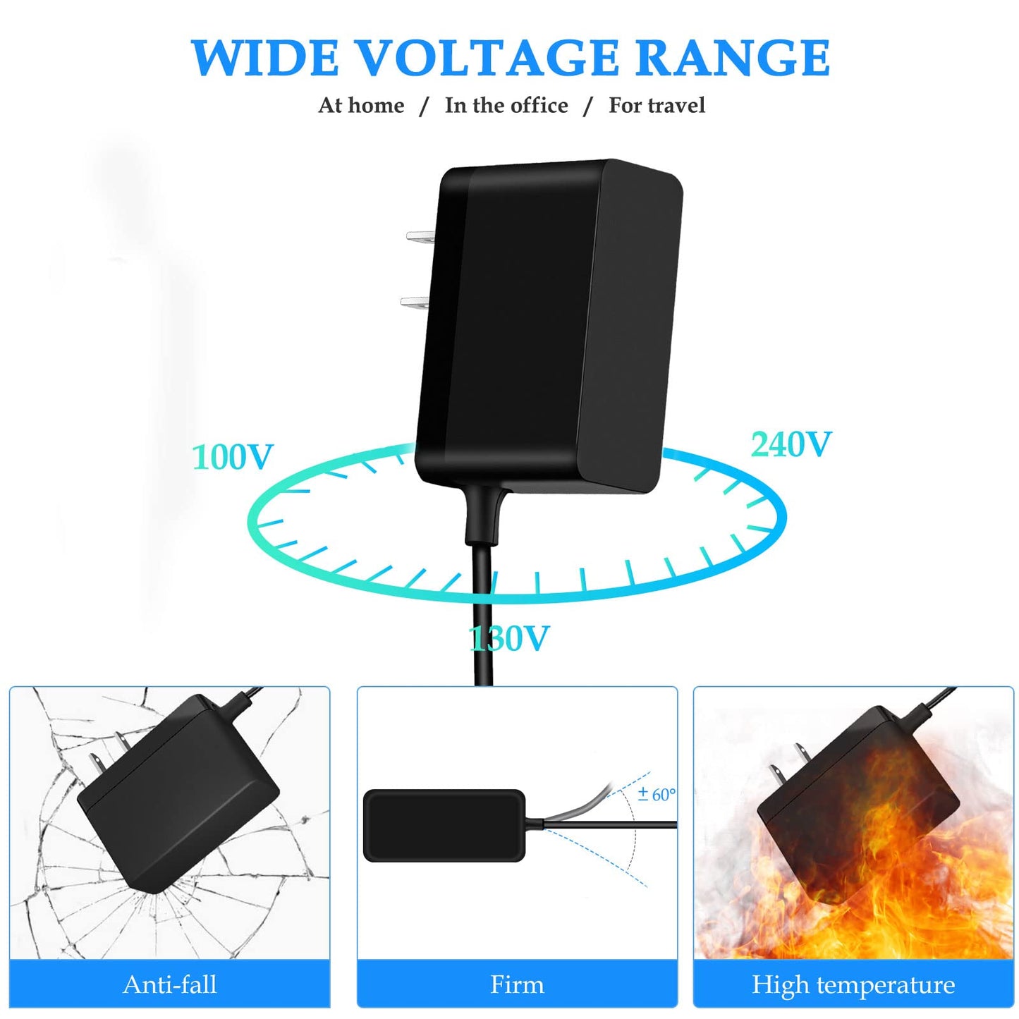 Charger for Robotic Vacuum Cleaner Compatible with ILIFE V3 V5 A4 A4s A6 V1 V5 V7 V5 Pro X5 Shinebot W400S Mopping Power Supply Replace Sweeping…