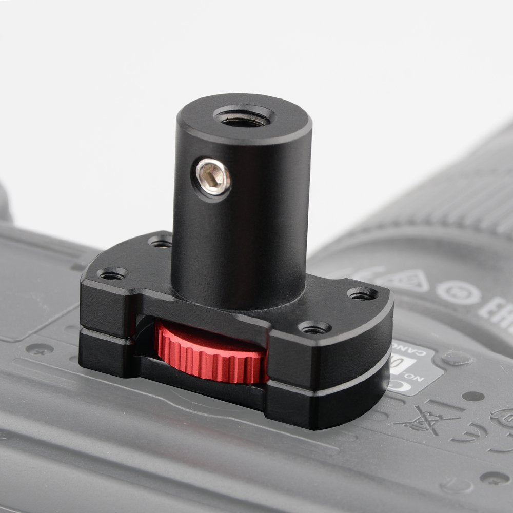 CAMVATE 15mm Micro Rod Mount with Large Knurled Edge 1/4"-20 Screw