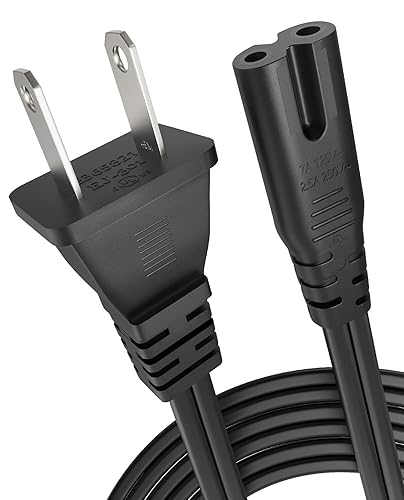 AC Power Cord for PS5 PS4 PS3 PlayStation 4 Slim,Xbox One S/X,TV Power Cable for Samsung LG TCL Roku Toshiba LED LCD TV,HP