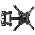 Full Motion TV Wall Mount, Universal Fit for 26-55 Inch TVs, Up to 77 lbs, Tilt Extension with Articulating Arms, TV Bracket Wall Mount, Bracket