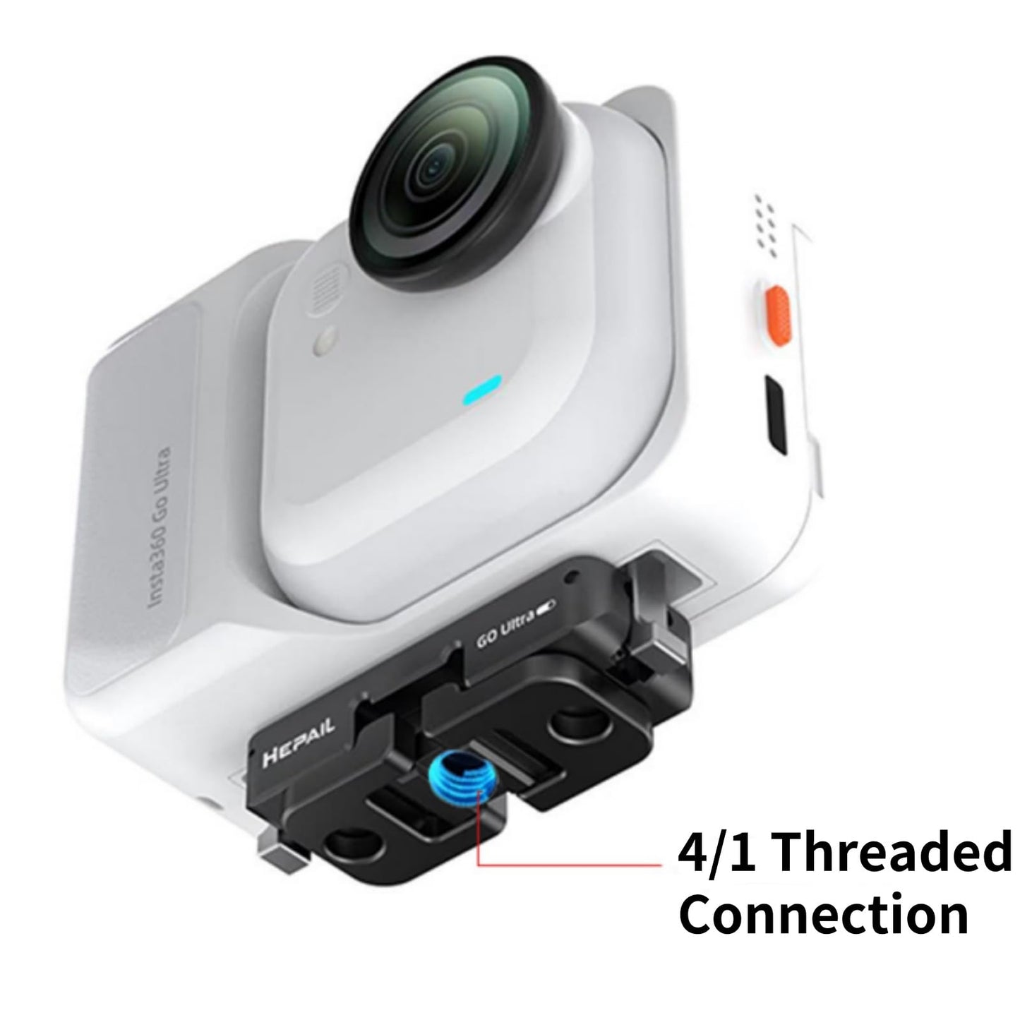 Ferbao Magnetic Quick Release Mount for Insta360 GO Ultra,Aluminum Alloy Camera Stand Base Bracket Adapter for Insta360 GO Ultra Camera