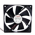 SHRISHMA 12V 120MM 12CM Desktop Computer Fan, 12W, 1.35E+3 RPM, 3-Pin, Copper, Air Cooling