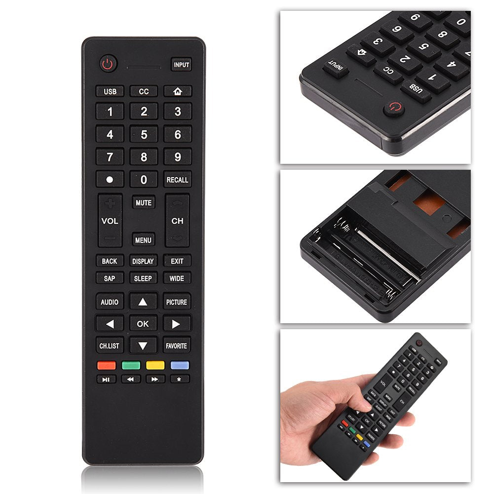 Universal Remote Control Fit for HTR-A18M TV, Remote Control Replacement for Smart TV HTR-A18M 55D3550 40D3500M 48D3500