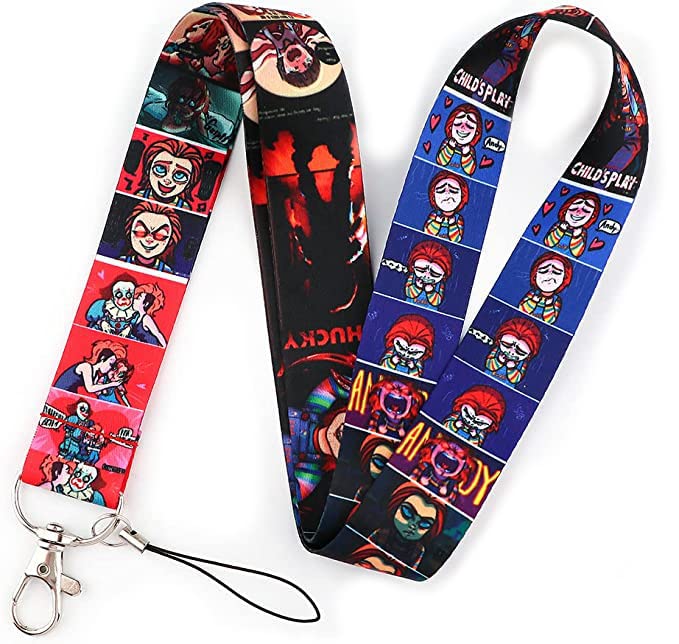 Chucky Child's Play Horror Movie 17.7" Neck Lanyard Keychain Holder ID Badge Mobile Phone Pin Strap by Pinstant