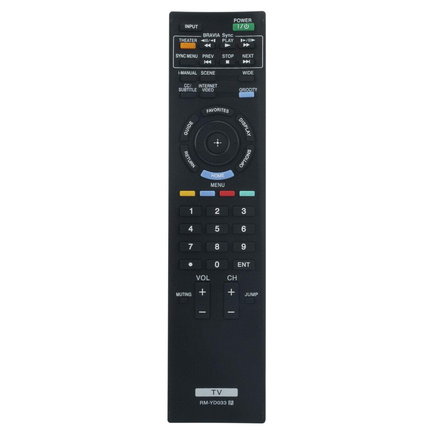 RM-YD033 Replace Remote for Sony TV KDL-46EX700 KDL-52EX703 KDL-55EX703 KDL-60EX