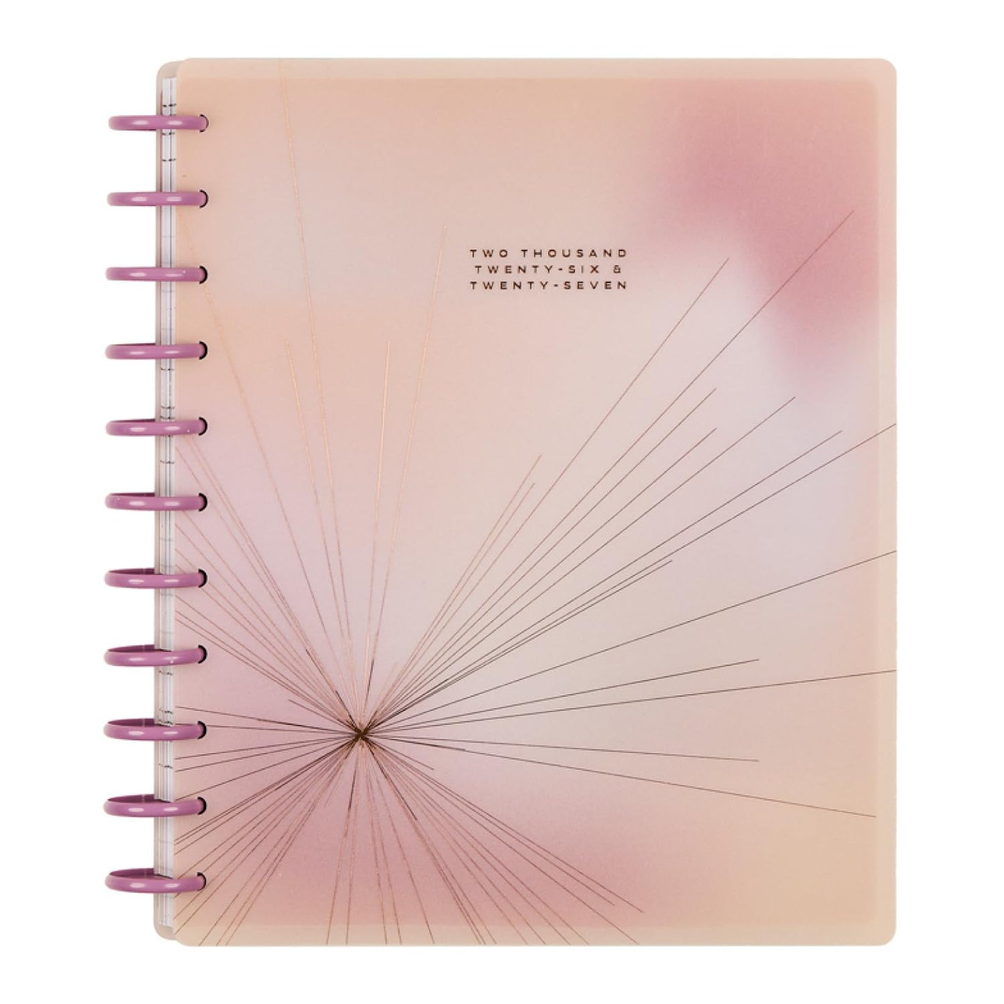 Happy Planner Disc-Bound Academic Planner July 2025 - June 2026 Daily, Weekly and Monthly - 3 Bonus Months, 9.25" x 7", Dashboard Layout, Pastel