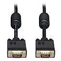 Tripp Lite VGA Coax Monitor Cable, Plenum Rated High Resolution Cable with RGB Coax (HD15 M/M) 50-ft.(P502-050-P)