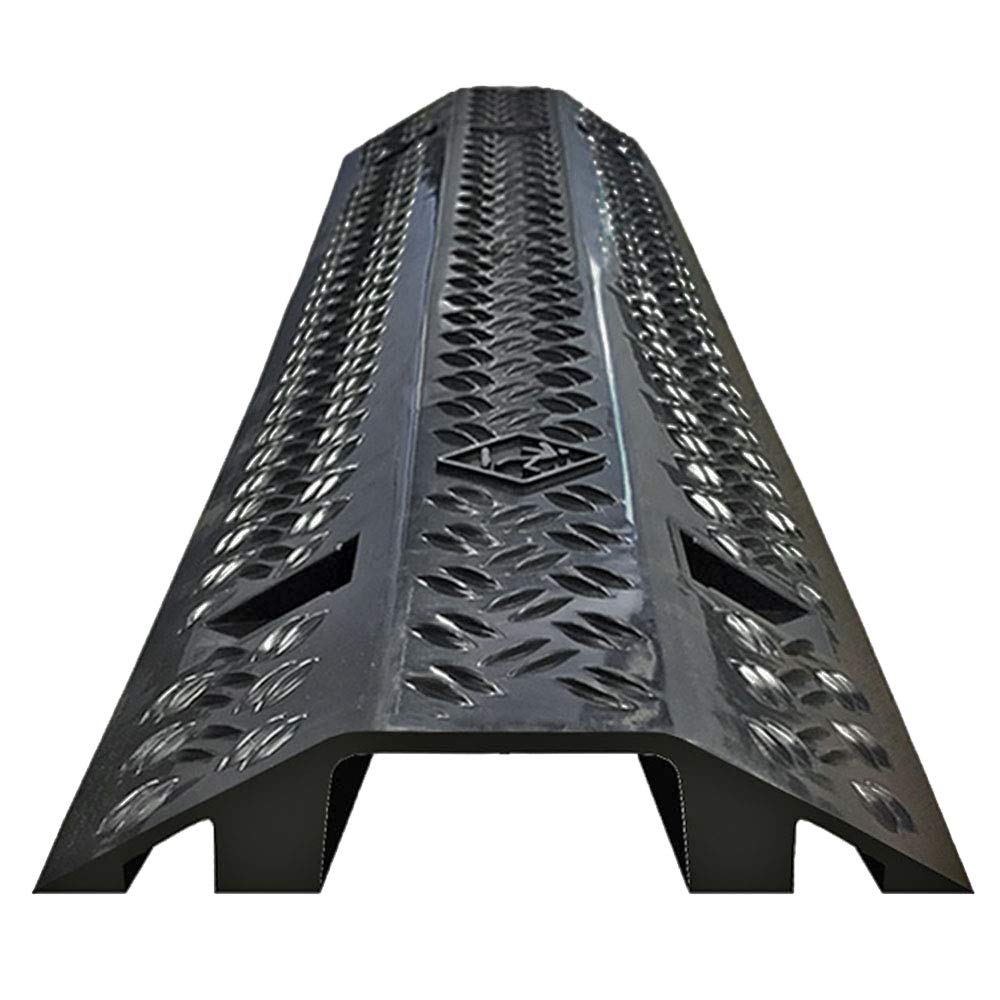 EZ Hidewire EZ Runner Slim PVC Drop Over Cable Ramp Cable Protector - Single Channel - Black