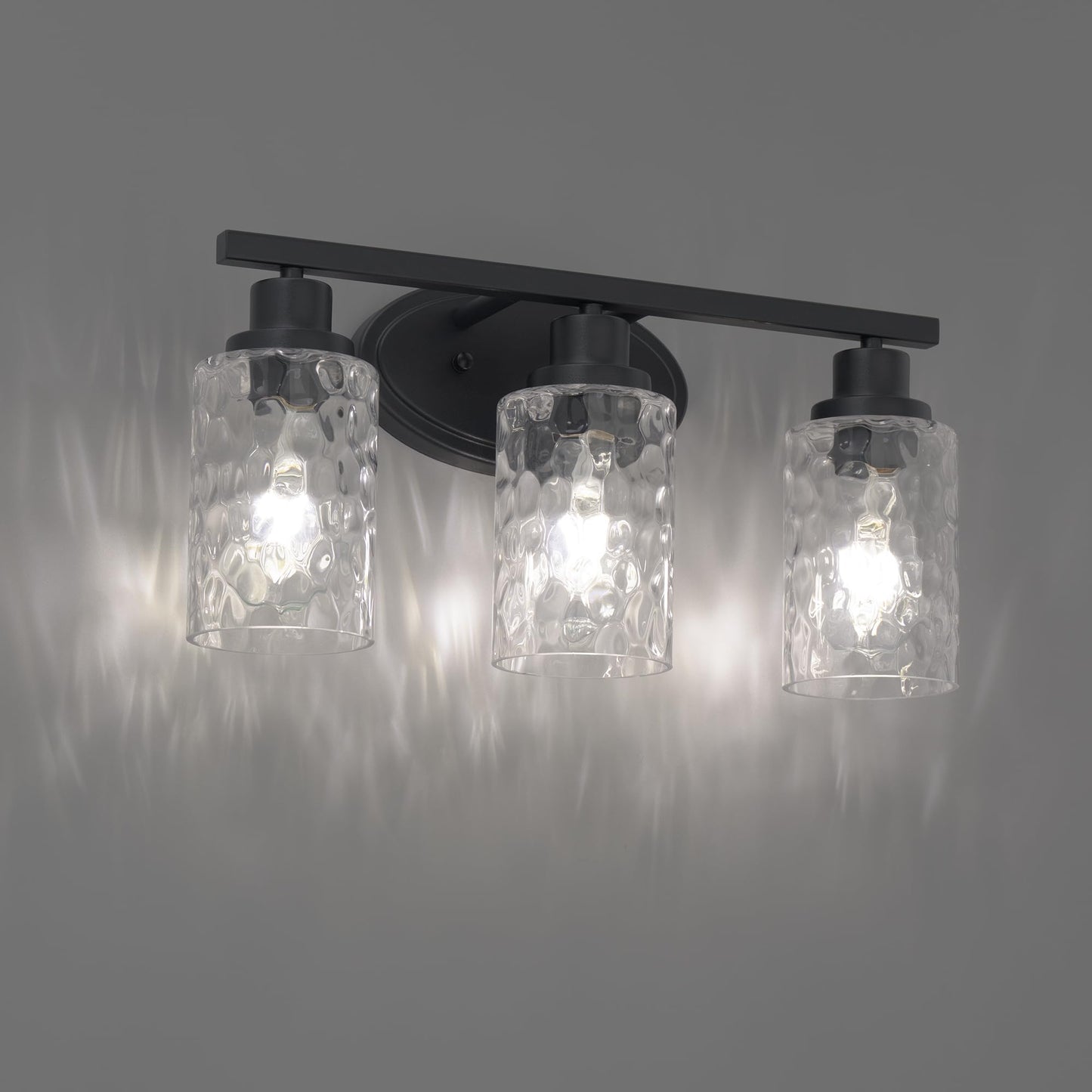 East Grove Home Builder Essentials Heritage Collection 18in 3-Light Bathroom Vanity and Wall Light with E26 Base Sockets (Lamps Sold Separately)