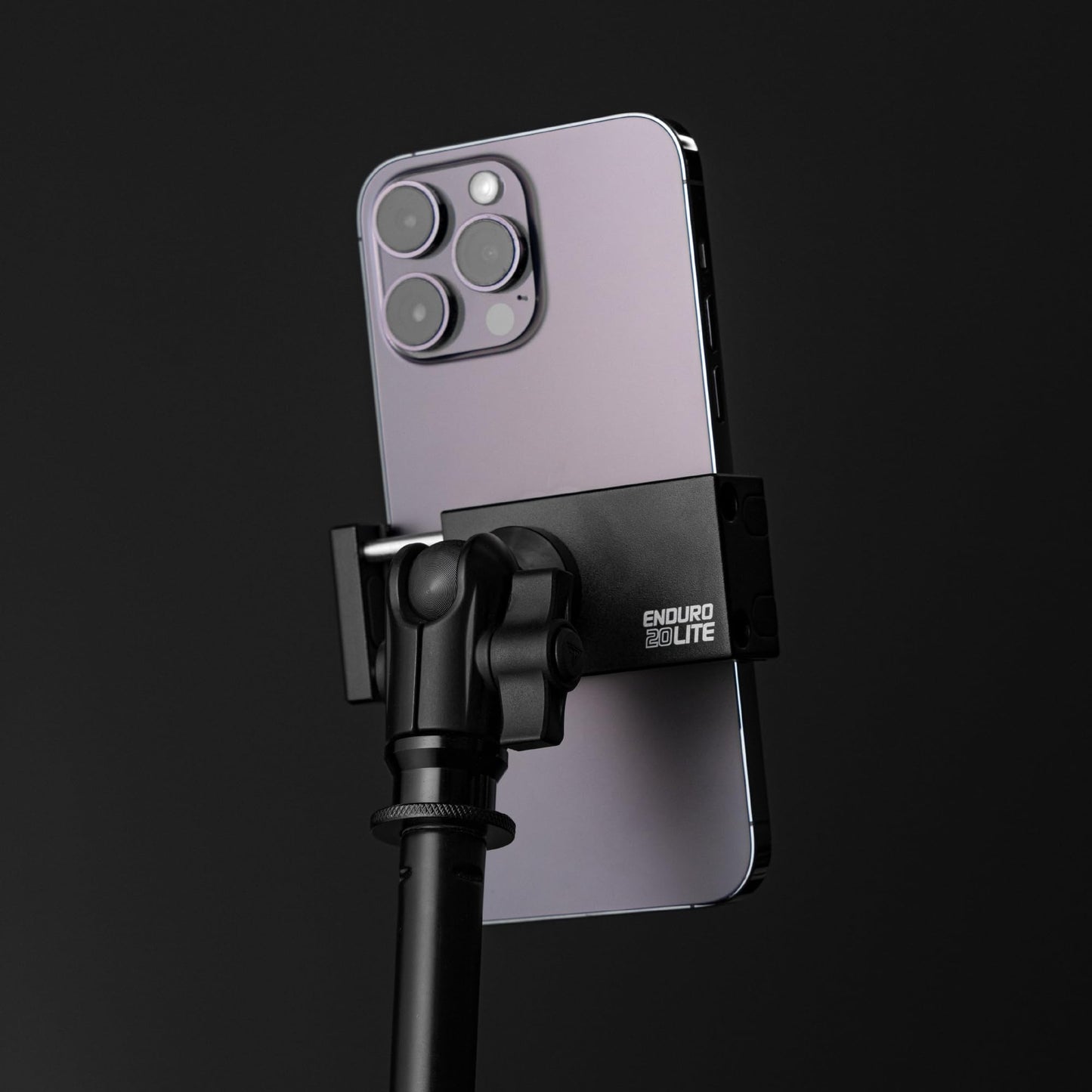 Tackform Phone Holder for Mic Stand - Pro Grade, Lightweight, Anti-Slip Mount Ideal for Musicians, Live Performers, Studio Recording | Compatible with