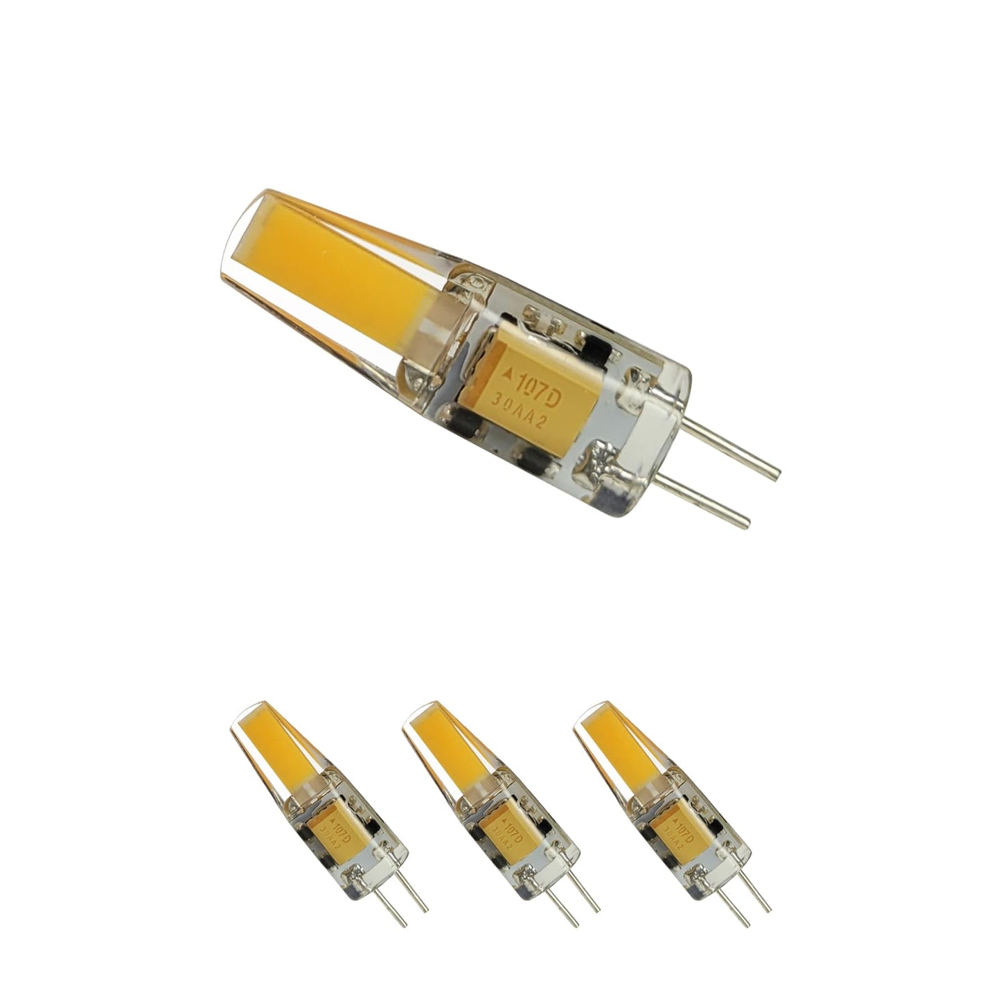 MALORY G4 LED Landscape Light Bulbs, 2W JC Bi-Pin, 12V, 4-Pack