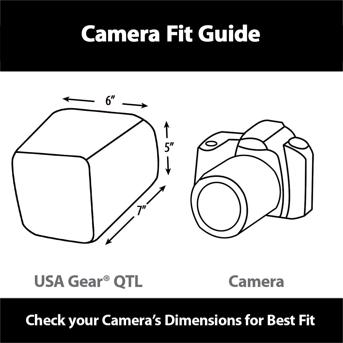 USA Gear DSLR Camera Case for Men and Women with Top Loading Accessibility, Adjustable Shoulder, Small Camera Sling Bag, Travel Padded Handle - Camera