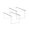 Smead Frames, Hanging File, Heavy Duty Steel Letter Size, Adjustable 23"-27" Rails, 2-Pack Gray, Converts Drawers to Hanging Folder Storage,