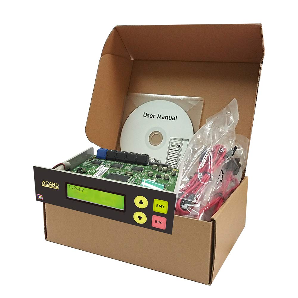 Acard 1 to 5 Controller for Blu-ray BD/DVD/CD Disc Copy Duplicator + SATA Cables