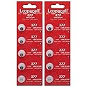 LOOPACELL 377/376 / SR626W / SR626SW / Silver Oxide Watch 10 Batteries