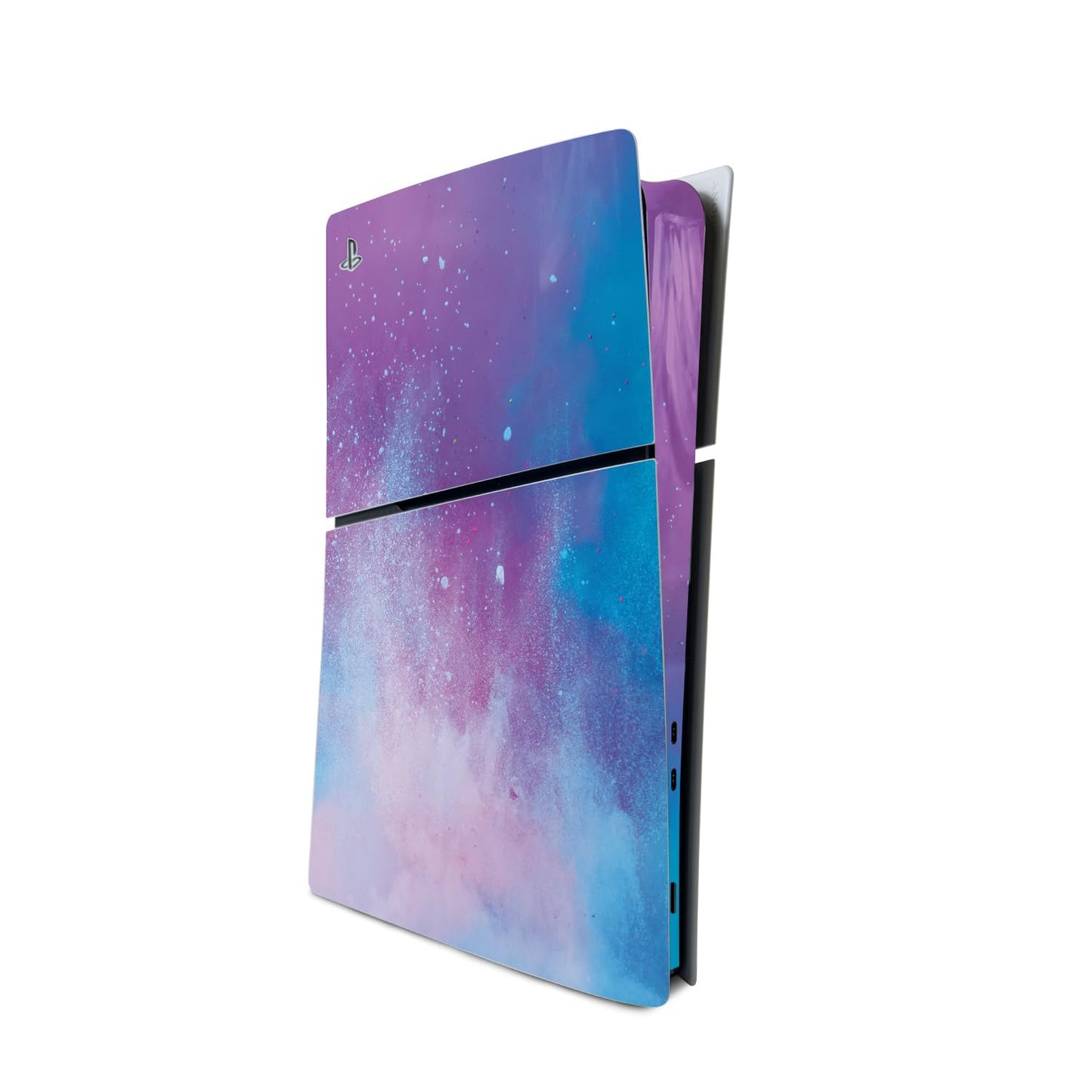 MightySkins Skin Compatible with Playstation 5 Slim Digital Edition Console Only - Cotton Candy Sky | Protective, Durable, and Unique Vinyl Decal wrap