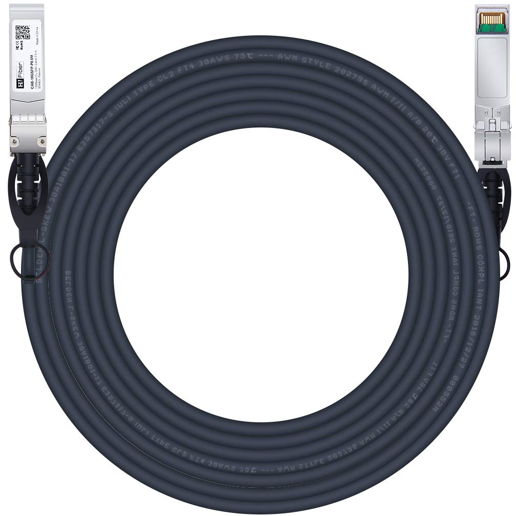 H!Fiber SFP+ Cable, 10G SFP+ DAC, 7M(22.97ft), Passive Direct Attach Copper Twinax Cable for Cisco SFP-H10GB-CU7M, Ubiquiti UniFi UC-DAC-SFP+, Meraki