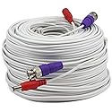 Swann 200ft Security Extension Cable with BNC Connectors and Fire Rated UL Rating for DVR Security Cameras and Systems, 1 Count (Pack of 1)