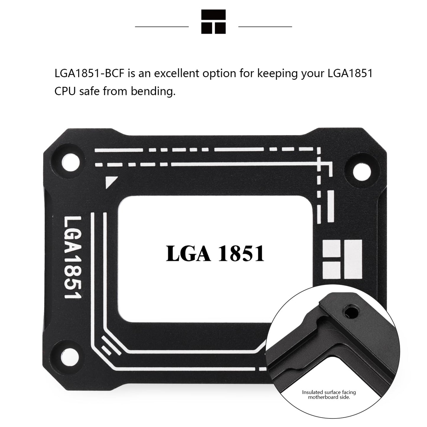 Thermalright Lga1851 BCF Black CPU Stress Bending Correction Fixe,CPU Anti Bending Fixed Bracket,Comes with an L-Shaped Screwdriver,Intel 15th