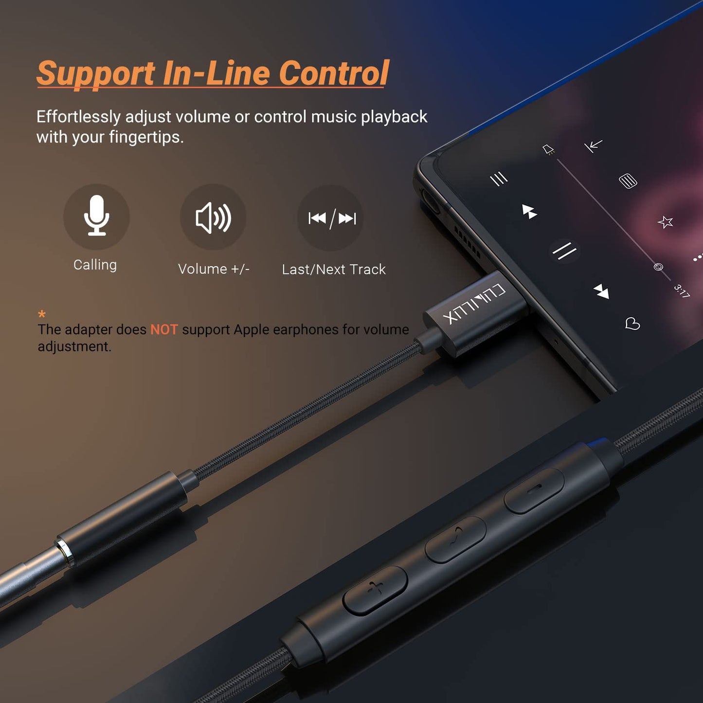 Cubilux USB C Headphone Adapter Compatible with Galaxy S25/S24/S23/S22/S21 Ultra, Z Fold/Flip 7/6/5/4/3, Tab S11/S10/S9/S8/S7, iPhone 17/16/15, iPad