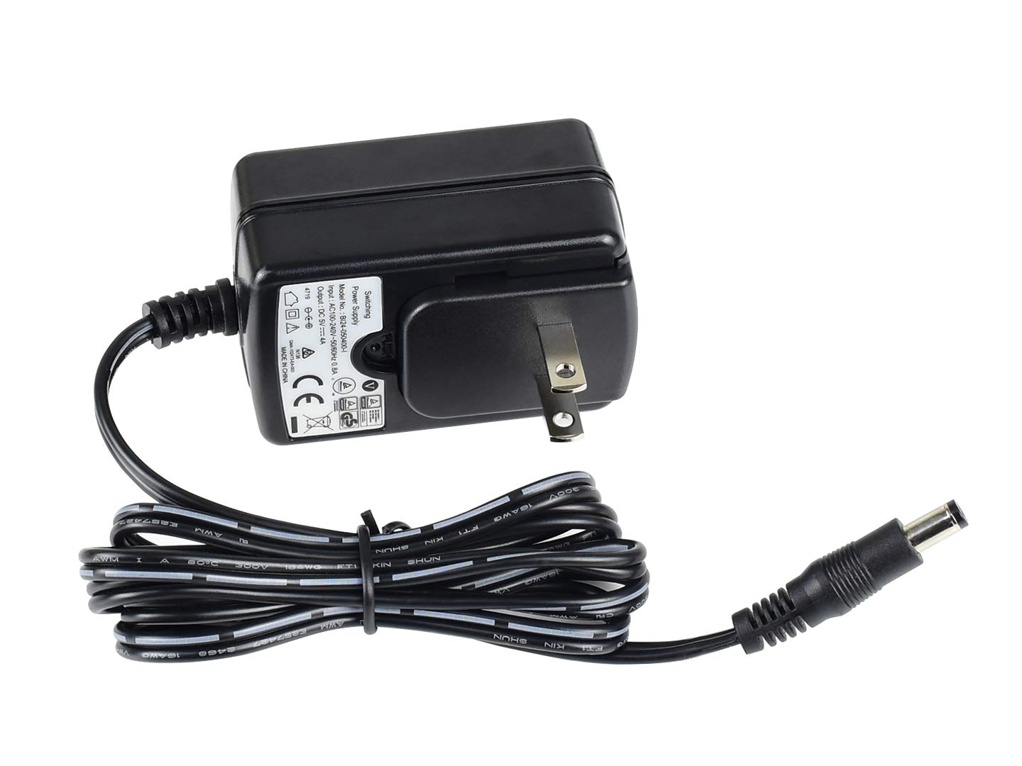 waveshare Power Supply for Jetson Nano,100-240V 0.8A AC to DC 5V 4A Power Adapter Converter for Jetson Nano, DC Jack Output OD 5.5mm ID 2.1mm