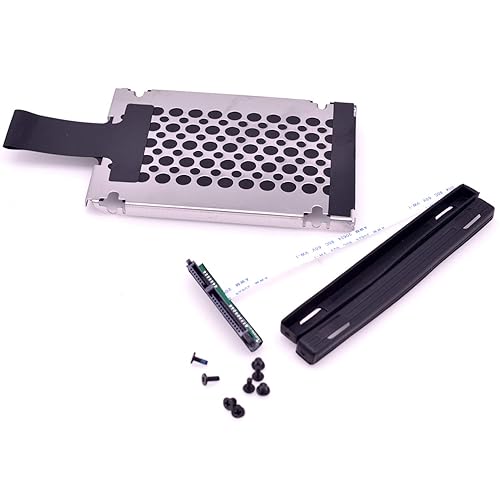 Deal4GO SSD SATA Hard Drive Cable w/HDD Caddy Bracket for HP 15s-dy/du/gr/DW Series, Black Plastic, Compatible with 2.5 inch SATA HDD/SSD up to 7mm,