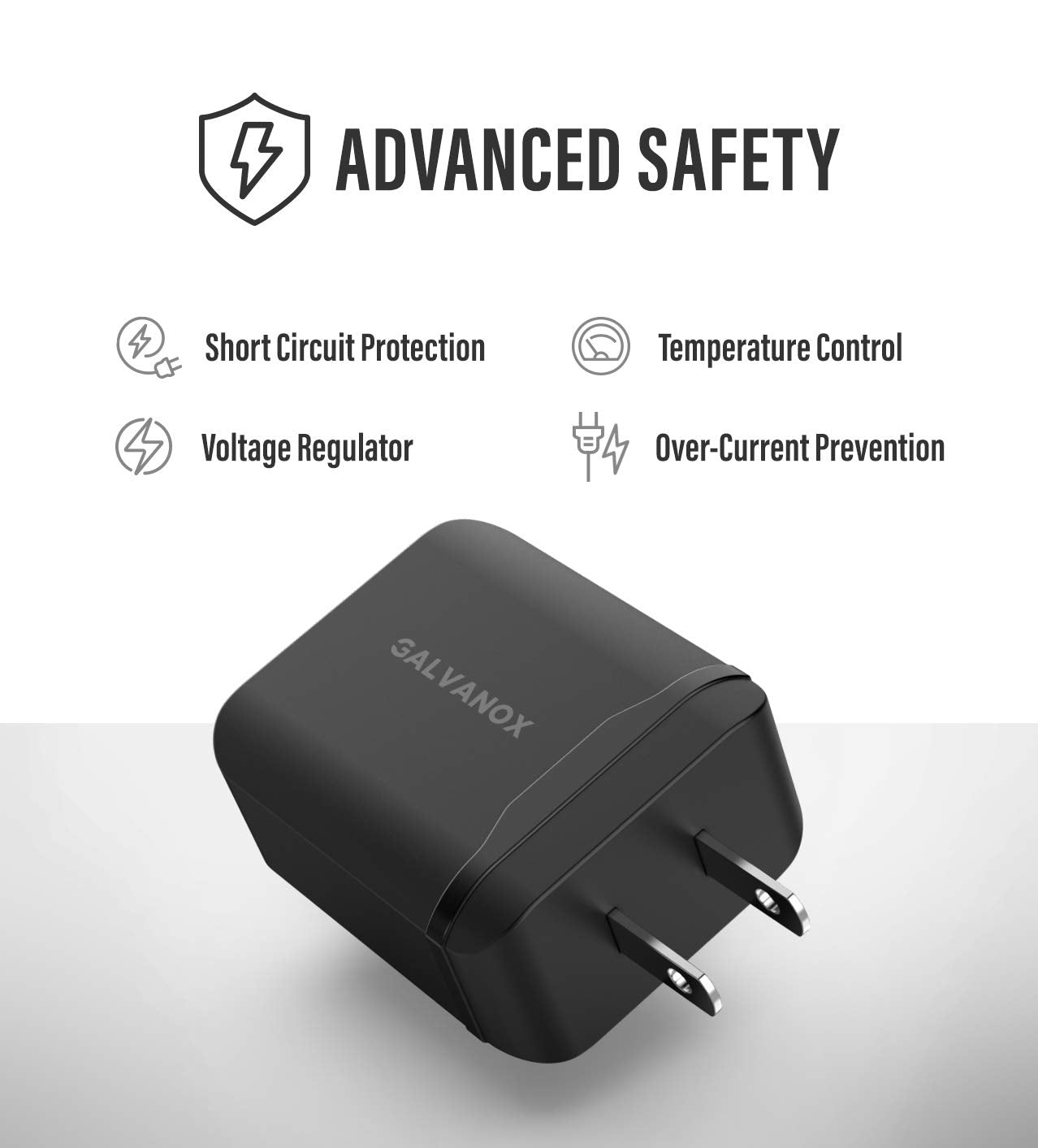 Galvanox iPhone Charger with Wall Plug (Apple MFi Certified) Fast Charging USB C to Lightning Cable with 18W Adapter for 2020 iPhone SE/11/12/13 Pro