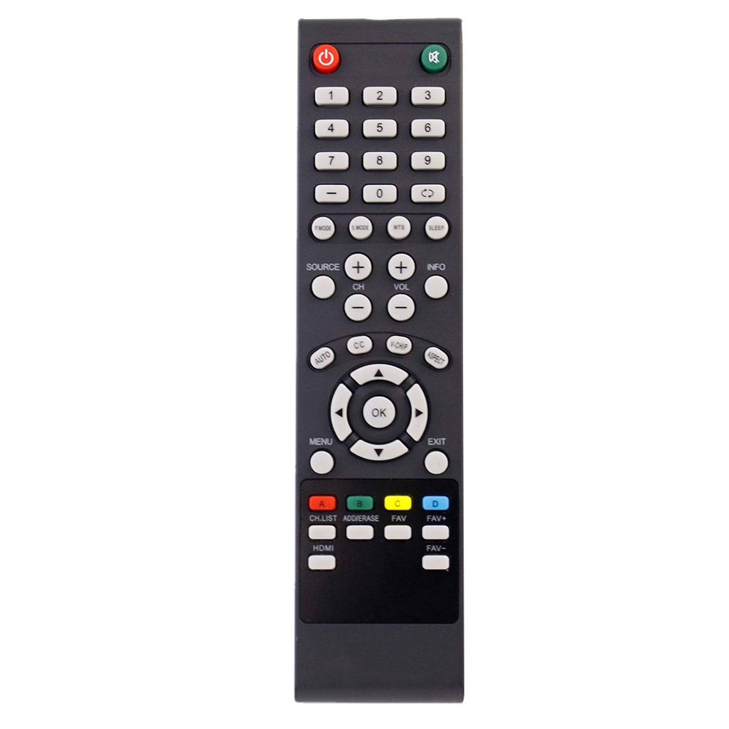 Replacement Remote Control fit for Seiki TV SE55GY19 SE65UY04 SE22FE01 SE65GY25 SE40FY27 SE32FY22 TV SE24FE01-W SE19HE01 SE39HE02 LC-32G82 SE24FT01