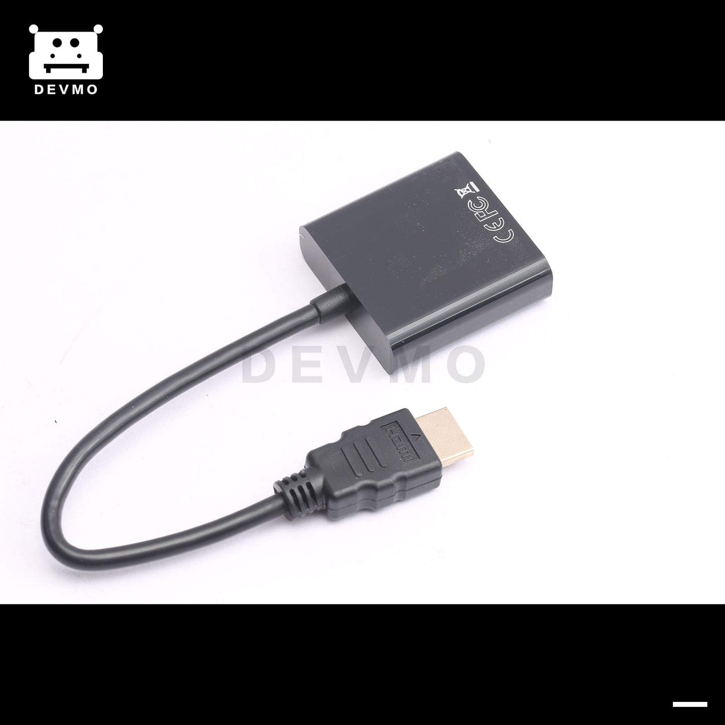 DEVMO DP Display Port Male to VGA Female Converter Adapter Cable for PC Laptop Compatible with HP Computer, Desktop, Laptop, PC, Monitor, Projector
