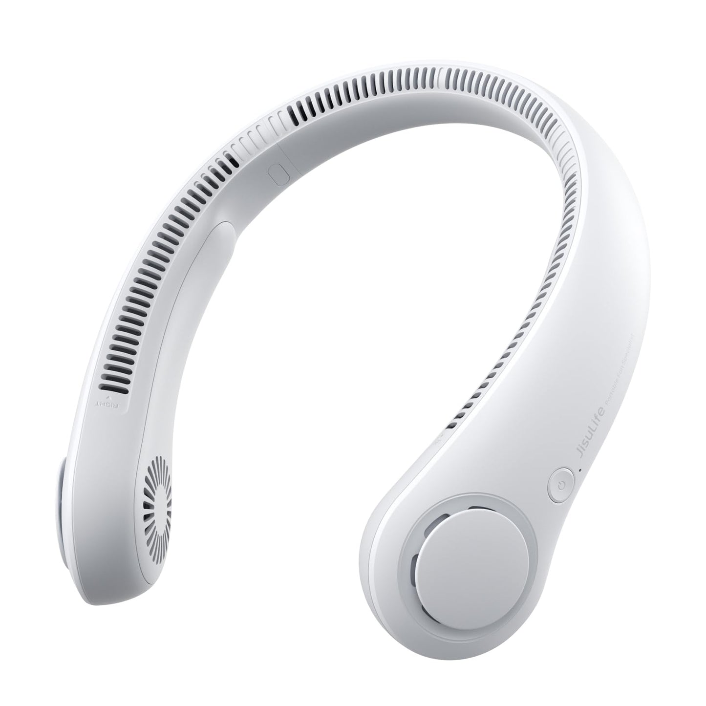 JISULIFE Portable Neck Fan, Hands-Free Bladeless, 5 Speeds, 4000 mAh