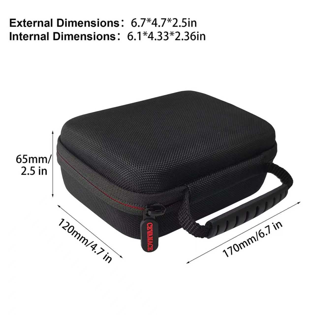 EVA Hard Case with Foam?6.7 x4.7 x2.5 inches Hard Sided Camera/Digital Case EVA shockproof Outdoor case?Suitable for storage of drones, digital