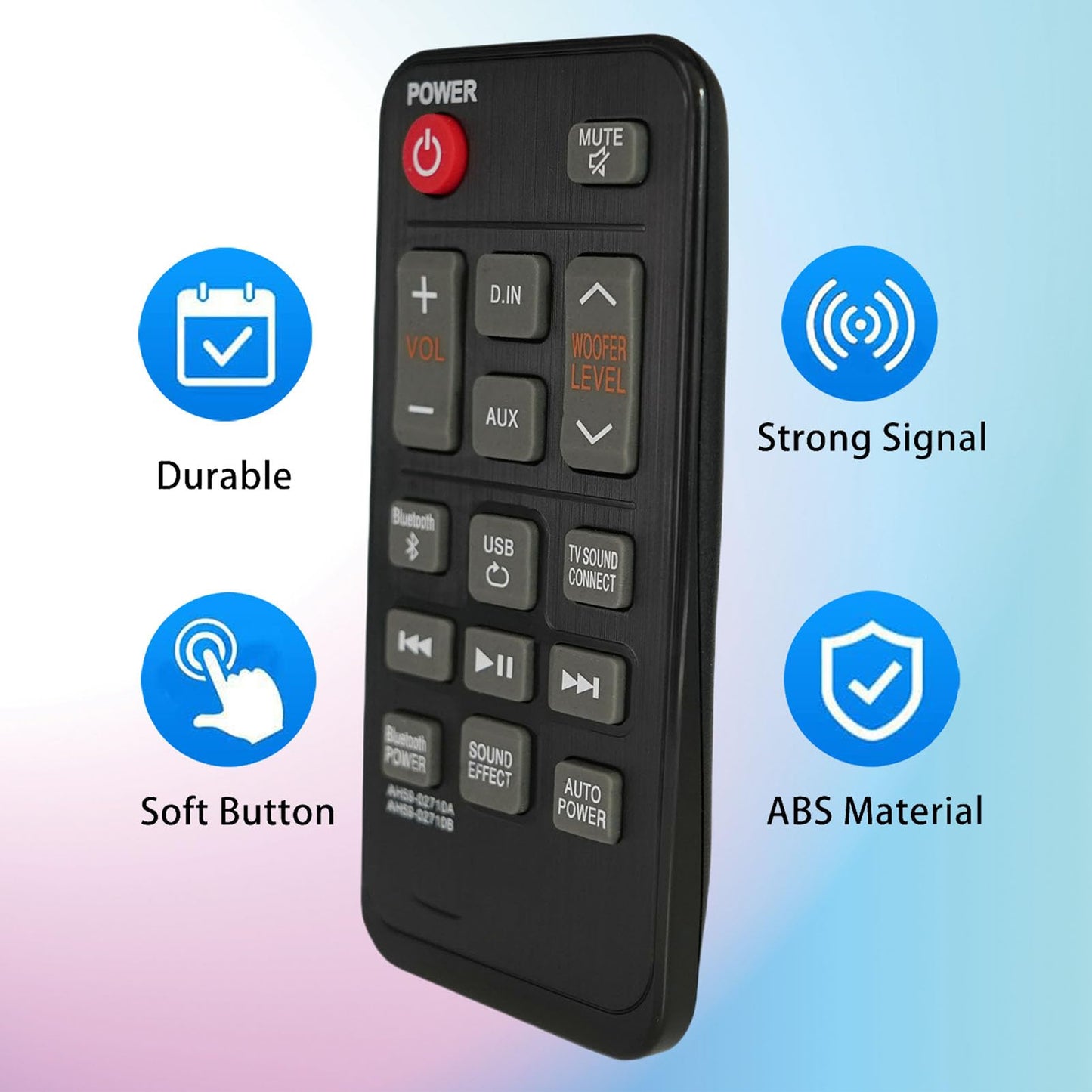 AH59-02710A Sound Bar Replacement Remote Control Compatible for Samsung Soundbar HW-JM25 HW-J250 HW-JM25/ZA HW-J250/ZA HWJM25 HWJ250 HWJM25/ZA