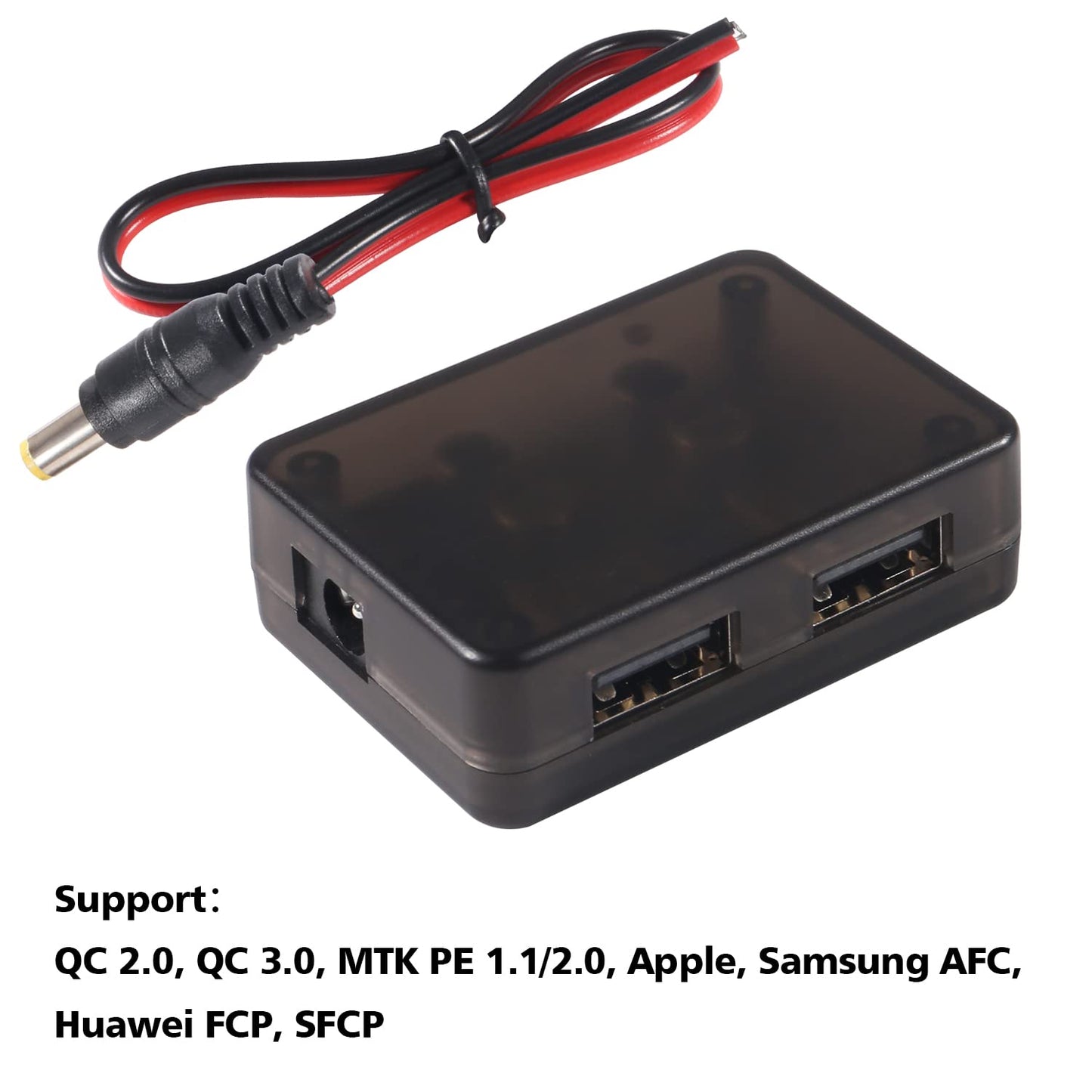 AITIAO DC 6-30V USB Buck Converter 12V 24V to 5V 9V Step Down Regulator Dual USB Port Fast Charger Board Auto Power Supply Adapter