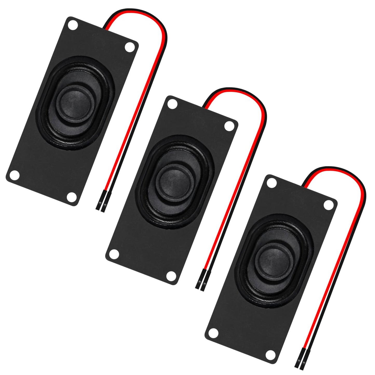 3PCS 8 Ohm 3 Watt Mini Speaker 3w 8ohm Loundspeaker Micro Speaker for Arduino LCD Small Electronic Project(Dupont Interface)