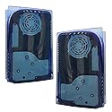 Transparent Shell Hard Shell Replacement Plate Case Cover for PS5 Disc Edition Gaming Console (Transparency Blue)