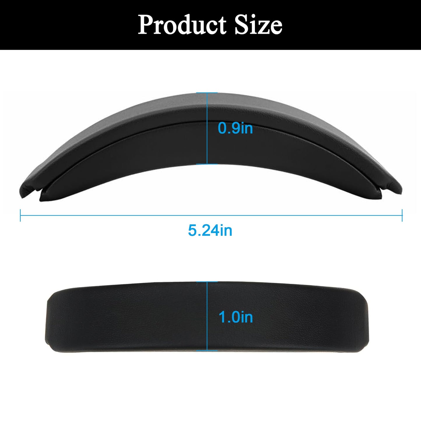 Headband Replacement for Bose Quietcomfort 35 - Snap On Design Parts for QC45 QC35II QC35 Wired & Wireless Headphones, Fast Installation (Black)