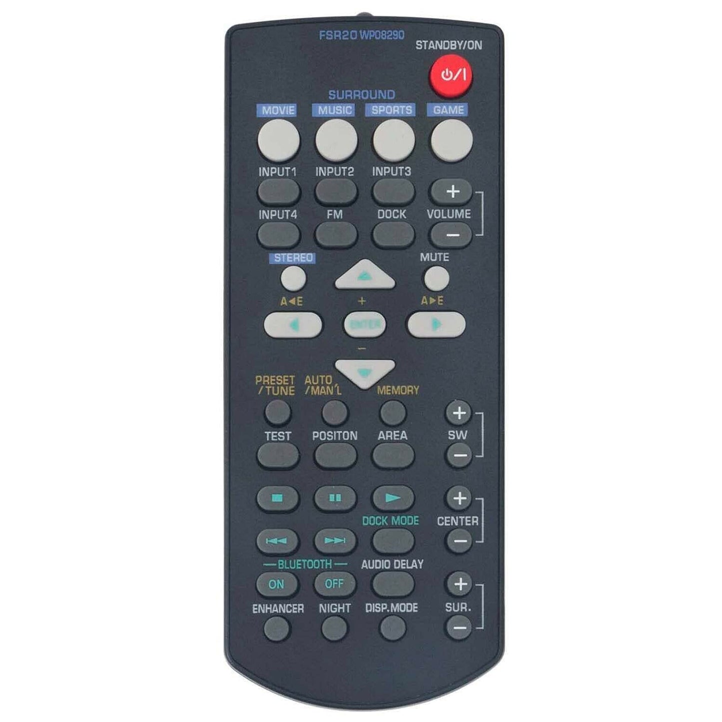 New FSR20 WP08290 Replace Remote Control for Yamaha Soundbar YAS-81 YAS-71 YAS-81CU YAS-71CU