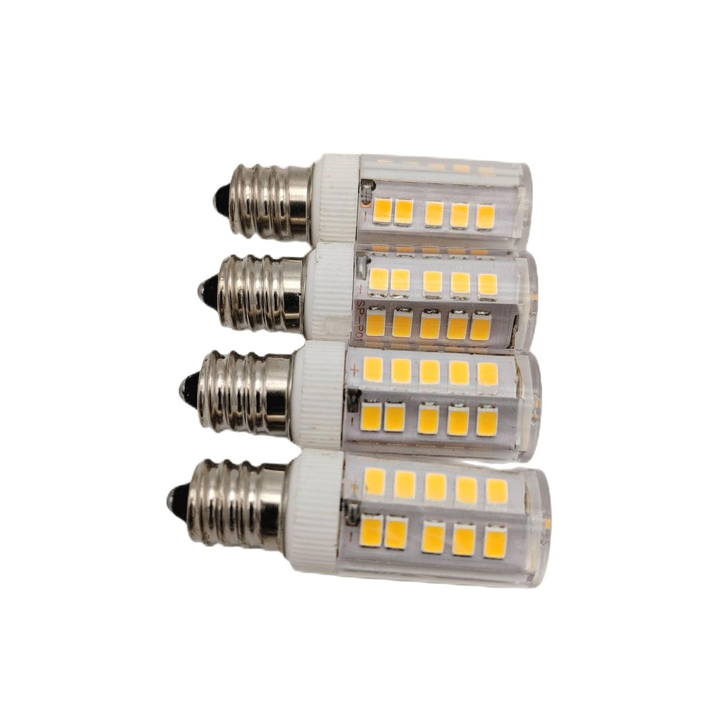 QLEE Led 2W E12 Candelabra Bulb 12V - 24v Warm White 3000k Chandelier Light Refrigerator Bulb Garage Door Light Replacement 250lm 20W Halogen Bulb Not