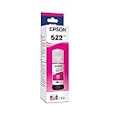 Epson 522 EcoTank Ink Ultra-high Capacity Bottle Magenta (T522320-S) Works with ET-2400, 2720, 2800, 2803, 2840, 4700, 4800, 4810