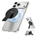 Magtame Magnetic Phone Stand Grip for Magsafe, Utral-Thin Snap-on Kickstand with Strong Magnetic Holder, 140° Adjustable for Hands-Free Travel, Work