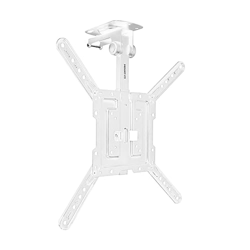 Mount-It! Fold-Up Ceiling TV Mount for 23-55 Inch TVs, Space-Saving Flip Down Bracket for Flat & Slanted Ceilings, Retractable Adjustable Tilt