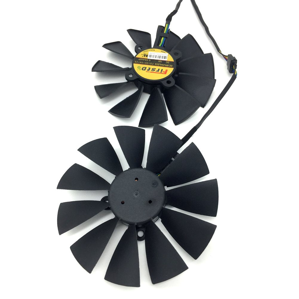 2 Pcs/lot 94mm DC 12V 0.5A Video Card Dual Fan for ASUS STRIX R9 380/370X GTX980/970 T129215SU FD10015H12S Graphics Card Fan
