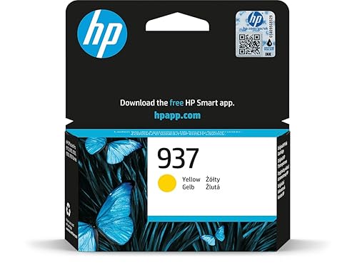 HP 937 Yellow Original Ink Cartridge - Original - Ink Cartridge OfficeJet Pro 91xx, 97xx