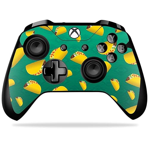 MightySkins Skin Compatible with Microsoft Xbox One X Controller - Tacos | Protective, Durable, and Unique Vinyl Decal wrap Cover | Easy to Apply