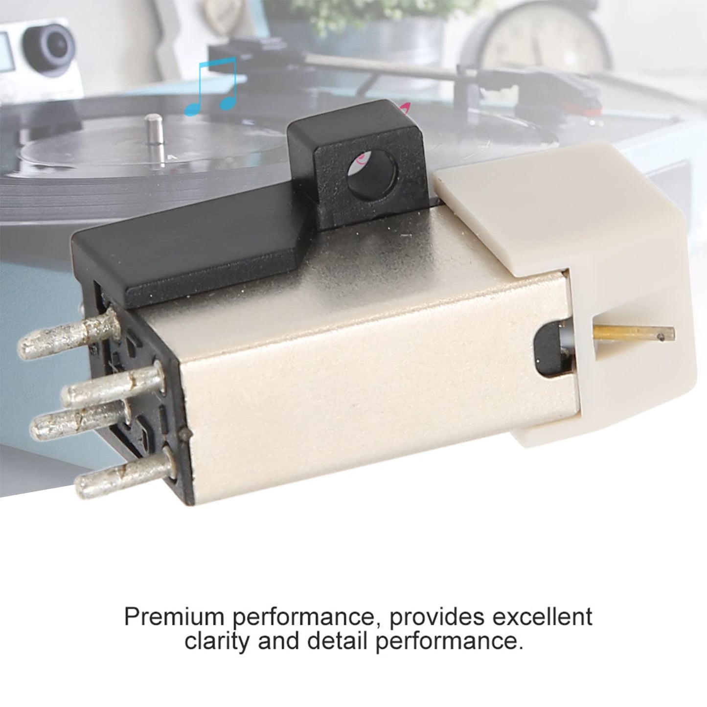 Wendry Magnetic Cartridge, Turntable Needle Replacement, High Precision Player Magnetic Cartridge Pen with, Stereo Record Player Needle, Precision